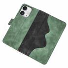 For iPhone 16 Pro Max Stitching Horizontal Flip Leather Phone Case(Green) - 3