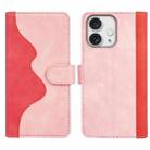 For iPhone 16 Pro Max Stitching Horizontal Flip Leather Phone Case(Red) - 2