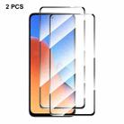 For Redmi 12 2pcs ENKAY Hat-Prince Full Glue High Aluminum-silicon Tempered Glass Film - 1