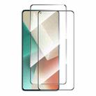 For Redmi Note 13 / Note 13 Pro 2pcs ENKAY Hat-Prince Full Glue High Aluminum-silicon Tempered Glass Film - 1