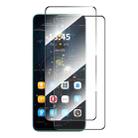 For Redmi 13X 2pcs ENKAY Hat-Prince Full Glue High Aluminum-silicon Tempered Glass Film - 1