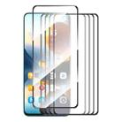 For Xiaomi Poco X6 5pcs ENKAY Hat-Prince Full Glue High Aluminum-silicon Tempered Glass Film - 1