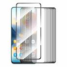 For Xiaomi Redmi 12 5G Global 10pcs ENKAY Hat-Prince Full Glue High Aluminum-silicon Tempered Glass Film - 1