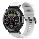 For Amazfit T-Rex Ultra Silicone Sports Watch Band(White) - 1