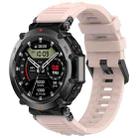 For Amazfit T-Rex Ultra Silicone Sports Watch Band(Pink) - 1