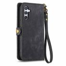 For Samsung Galaxy A32 4G Geometric Zipper Wallet Side Buckle Leather Phone Case(Black) - 3