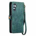 For Samsung Galaxy A32 5G Geometric Zipper Wallet Side Buckle Leather Phone Case(Green) - 3