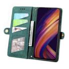 For Samsung Galaxy A25 5G Geometric Zipper Wallet Side Buckle Leather Phone Case(Green) - 3