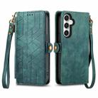 For Samsung Galaxy S23 FE 5G Geometric Zipper Wallet Side Buckle Leather Phone Case(Green) - 2