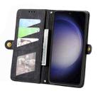 For Samsung Galaxy S23 FE 5G Geometric Zipper Wallet Side Buckle Leather Phone Case(Black) - 3