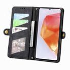 For Samsung Galaxy A55 5G Geometric Zipper Wallet Side Buckle Leather Phone Case(Black) - 3