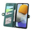 For Samsung Galaxy M23 Geometric Zipper Wallet Side Buckle Leather Phone Case(Green) - 3