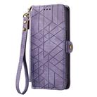 For Sony Xperia 1 VI Geometric Zipper Wallet Side Buckle Leather Phone Case(Purple) - 2