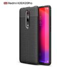 Litchi Texture TPU Shockproof Case for Xiamo Redmi k20 / k20Pro(Black) - 1