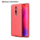Litchi Texture TPU Shockproof Case for Xiamo Redmi k20 / k20Pro(Red) - 1