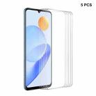 For Honor Play7T / Play6T 5pcs ENKAY 0.26mm 9H 2.5D High Aluminum-silicon Tempered Glass Film - 1