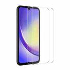 For Samsung Galaxy A25 5G 2pcs ENKAY 0.26mm 9H 2.5D High Aluminum-silicon Tempered Glass Film - 1