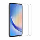 For Samsung Galaxy A55 2pcs ENKAY 0.26mm 9H 2.5D High Aluminum-silicon Tempered Glass Film - 1