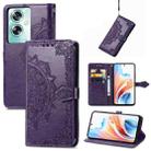 For OPPO A79 5G / A2 5G Mandala Flower Embossed Leather Phone Case(Purple) - 1