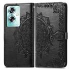 For OPPO A79 5G Mandala Flower Embossed Leather Phone Case(Black) - 2
