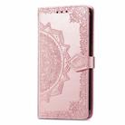 For OPPO A3 Pro Mandala Flower Embossed Leather Phone Case(Rose Gold) - 2