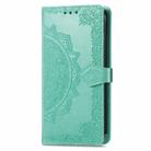 For OPPO A3 Pro Mandala Flower Embossed Leather Phone Case(Green) - 2