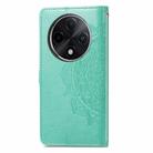 For OPPO A3 Pro Mandala Flower Embossed Leather Phone Case(Green) - 3