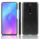 Shockproof Litchi Texture PC + PU Case For Xiaomi Redmi K20/K20 Pro/Xiaomi Mi 9T/9T Pro(Black) - 1