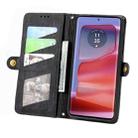 For Motorola Moto G75 5G Geometric Zipper Wallet Side Buckle Leather Phone Case(Black) - 3