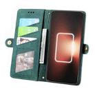 For Realme GT NEO 5 Geometric Zipper Wallet Side Buckle Leather Phone Case(Green) - 3
