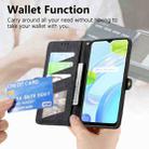 For Realme 5 / 5i / 6i Geometric Zipper Wallet Side Buckle Leather Phone Case(Black) - 3