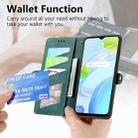 For Realme V13  5G / 8 5G Geometric Zipper Wallet Side Buckle Leather Phone Case(Green) - 3