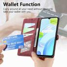 For Realme V13  5G / 8 5G Geometric Zipper Wallet Side Buckle Leather Phone Case(Red) - 3