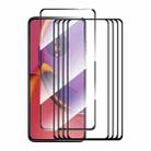 For Motorola Moto G84 5pcs ENKAY Full Glue High Aluminum-silicon Tempered Glass Film - 1