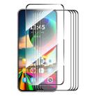 For Motorola Moto G54 5pcs ENKAY Full Glue High Aluminum-silicon Tempered Glass Film - 1