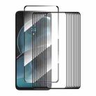 For Motorola Moto E32 10pcs ENKAY Full Glue High Aluminum-silicon Tempered Glass Film - 1
