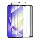 For Samsung Galaxy A25 5pcs ENKAY Full Glue High Aluminum-silicon Tempered Glass Film - 1