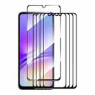 For Samsung Galaxy A05 5pcs ENKAY Hat-Prince Full Glue High Aluminum-silicon Tempered Glass Film - 1