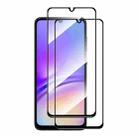 For Samsung Galaxy A05 2pcs ENKAY Hat-Prince Full Glue High Aluminum-silicon Tempered Glass Film - 1