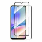 For Samsung Galaxy A05s 2pcs ENKAY Hat-Prince Full Glue High Aluminum-silicon Tempered Glass Film - 1
