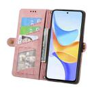 For Honor Play 50 Plus Geometric Zipper Wallet Side Buckle Leather Phone Case(Pink) - 3