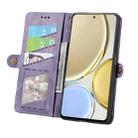For Honor X30 Geometric Zipper Wallet Side Buckle Leather Phone Case(Purple) - 3