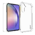 For Smausng Galaxy A54 5G ENKAY Transparent TPU Shockproof Phone Case with Glass Film - 1