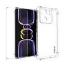 For Redmi K60 Ultra ENKAY Transparent TPU Shockproof Phone Case with Glass Film - 1
