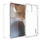 For Motorola Moto G Power 2023 ENKAY Transparent TPU Shockproof Phone Case with Glass Film - 1