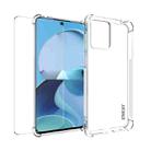 For Motorola Moto G14 4G ENKAY Transparent TPU Shockproof Phone Case with Glass Film - 1