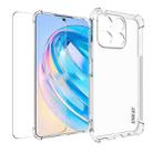 For Honor X8A 4G Global ENKAY Transparent TPU Shockproof Phone Case with Glass Film - 1