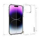 For iPhone 15 Pro ENKAY Transparent TPU Shockproof Phone Case with Glass Film - 1