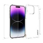 For iPhone 15 Pro Max ENKAY Transparent TPU Shockproof Phone Case with Glass Film - 1