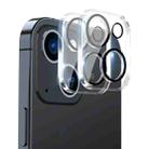 For iPhone 15 / 15 Plus 2pcs ENKAY Hat-Prince Black Ring 9H Rear Camera Lens Tempered Glass Film - 1